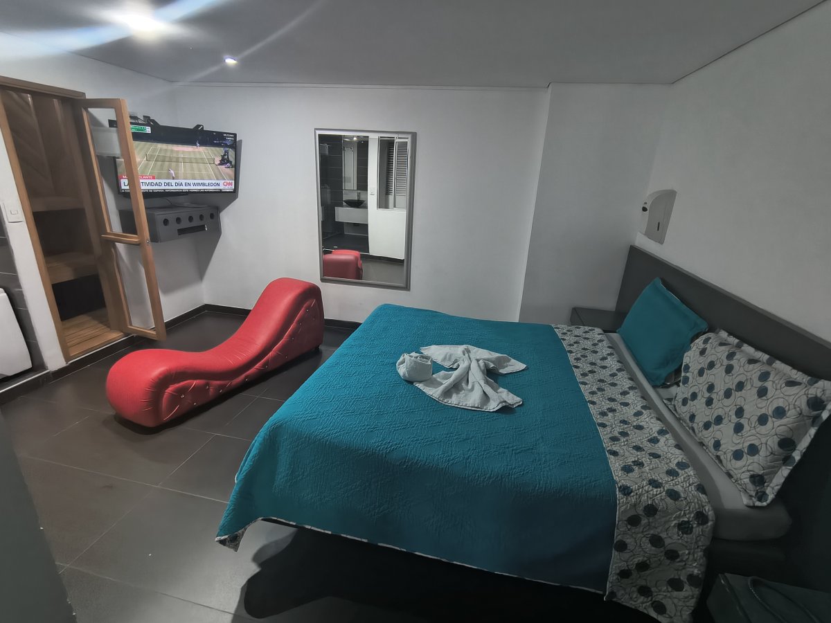 habitación con sauna 