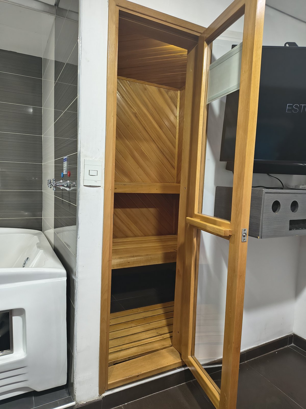 habitación con sauna 
