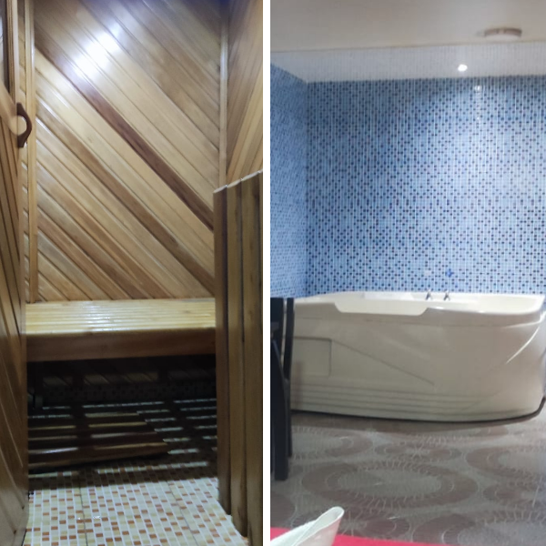 HABITACION SAUNA Y JACUZZI  en Motel 